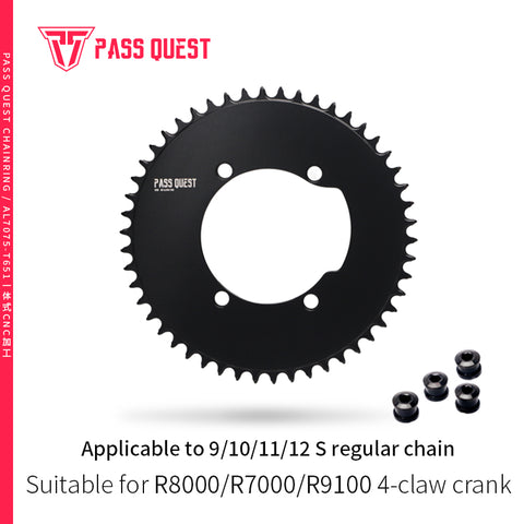 SHIMANO 110 BCD R9100 (4-bolt AERO) Round AERO Narrow Wide Chainring