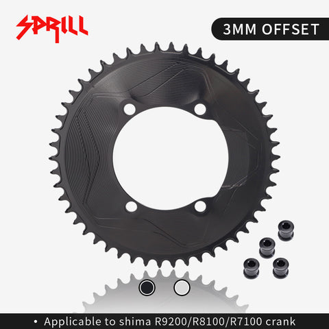 PASS QUEST SPRILL R9200 R8100 R7100 3mm offset Narrow Wide Chainring