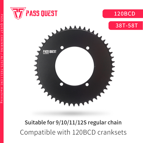 SENICX X120BCD (4-bolt AERO) Round Narrow Wide Chainring
