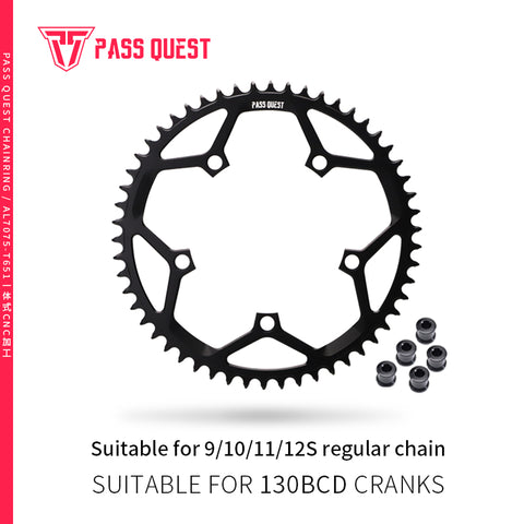 130BCD (5-bolt) Round Hollow Narrow Wide Chainring