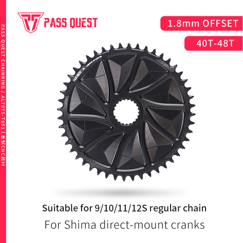 SHIMANO (1.8mm offset) GRAVEL/ROAD Narrow Wide Chainring 40-48T