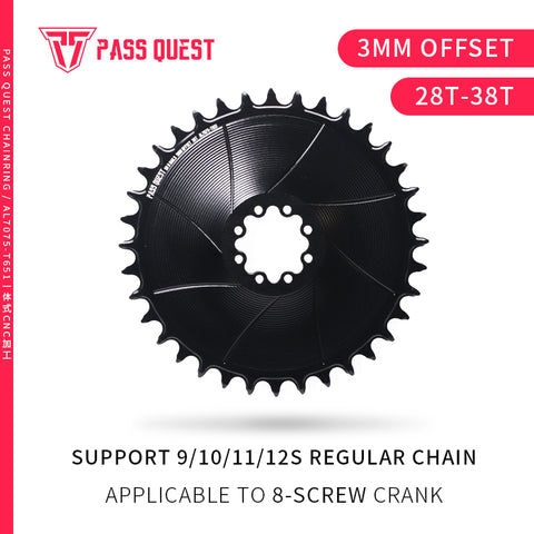 SRAM 8 Bolt ( 3mm offset) AERO Mountain XX SL Narrow Wide Chainring 28-38T
