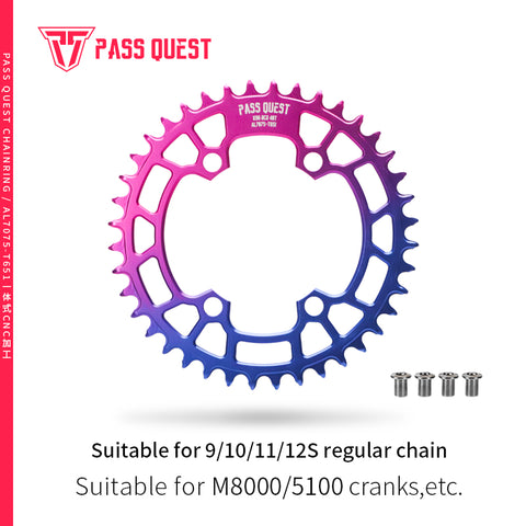 PASS QUEST Non-Standard 96BCD For Shimano Round Narrow Wide Chainring