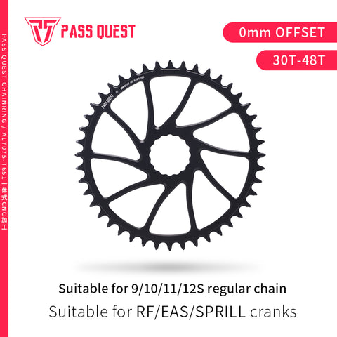 RACE FACE (0mm offset) Round Hollow Narrow Wide Chainring 30-48T