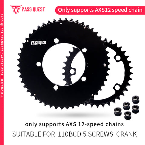 110BCD (5-bolt AERO) 2X AXS Sprocket Road Bike Foldable Bicycle 12 speed Gravel bike