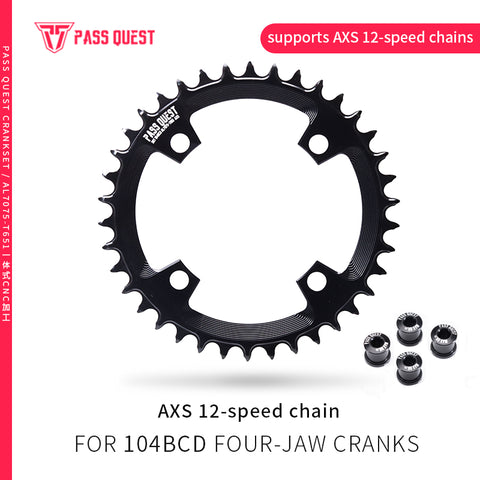 104BCD AXS Round Narrow Wide Chainring for Shimano M780 M610 670