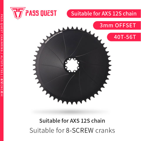 SRAM 8 Bolt ( 3mm offset) GRAVEL/ROAD AXS XX SL Narrow Wide Chainring