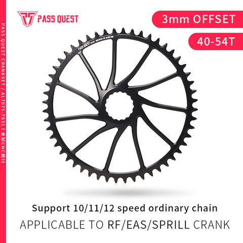 RACE FACE (3mm offset ) Hollow Round Narrow Wide Chainring 40-54T