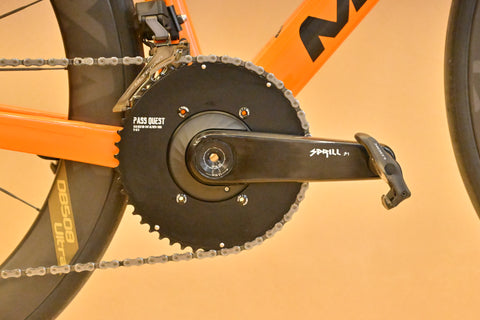 PASS QUEST Sprill Ultralight carbon fiber road crankset EASTON interface