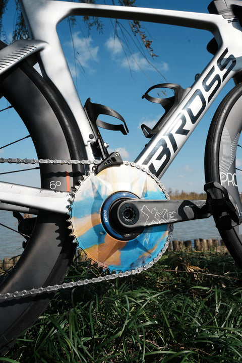 PASS QUEST SPRILL X110BCD-3S 3mm offset (4-bolt AERO) Round Narrow Wide Chainring