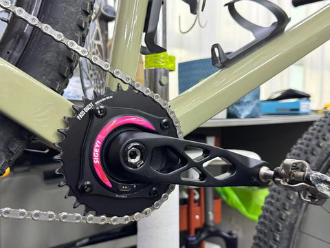 104BCD Round AERO Fade Color Mountain Bike Narrow Wide Chainring