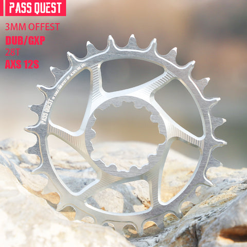 SRAM 3 Bolt (3mm offset) AXS Round Mountain Narrow Wide Chainring