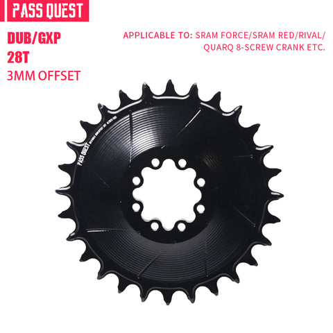 SRAM 8 Bolt ( 3mm offset) AERO Mountain XX SL Narrow Wide Chainring 28-38T