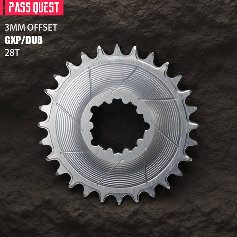 SRAM 3 Bolt (3mm offset) AERO Round Narrow Wide Chainring 28-38T