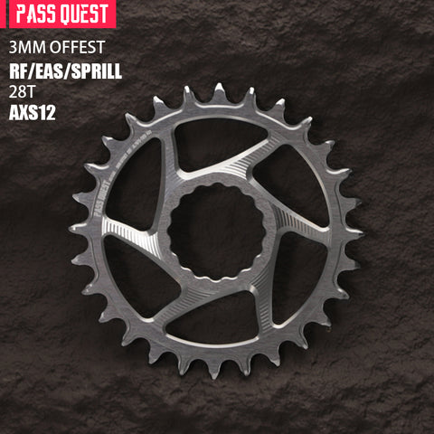RACE FACE (3mm offset ) AXS Round Narrow Wide Chainring 28-38T