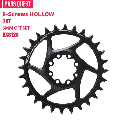 SRAM FORCE 8 Bolt ( 3mm offset) HOLLOW Mountain XX SL Narrow Wide Chainring 28-38T AXS