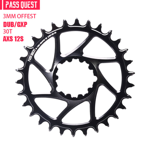 SRAM 3 Bolt (3mm offset) AXS Round Mountain Narrow Wide Chainring