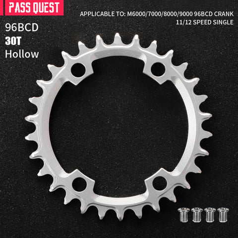 PASS QUEST Non-Standard 96BCD For Shimano Round Narrow Wide Chainring