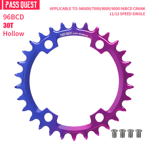 PASS QUEST Non-Standard 96BCD For Shimano Round Narrow Wide Chainring