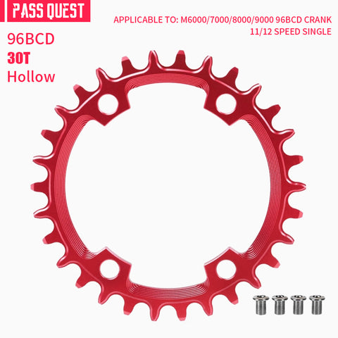 PASS QUEST Non-Standard 96BCD For Shimano Round Narrow Wide Chainring