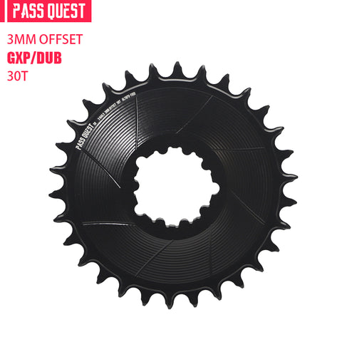 SRAM 3 Bolt (3mm offset) AERO Round Narrow Wide Chainring 28-38T