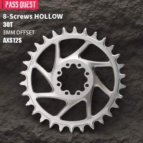 SRAM FORCE 8 Bolt ( 3mm offset) HOLLOW Mountain XX SL Narrow Wide Chainring 28-38T AXS