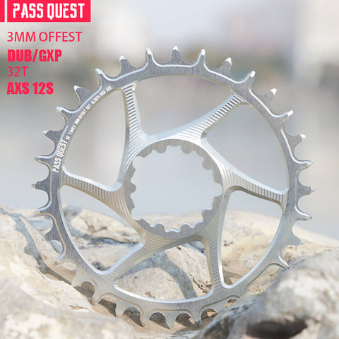 SRAM 3 Bolt (3mm offset) AXS Round Mountain Narrow Wide Chainring