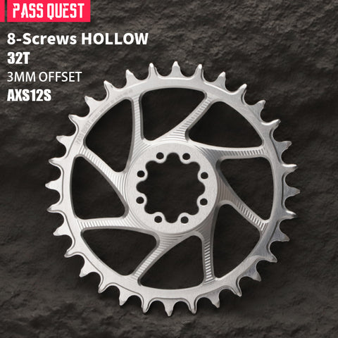 SRAM FORCE 8 Bolt ( 3mm offset) HOLLOW Mountain XX SL Narrow Wide Chainring 28-38T AXS