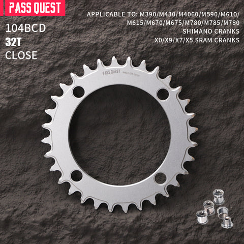 104BCD AXS Round Narrow Wide Chainring for Shimano M780 M610 670