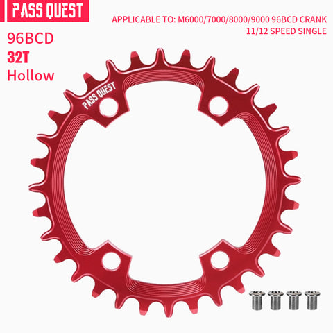 PASS QUEST Non-Standard 96BCD For Shimano Round Narrow Wide Chainring