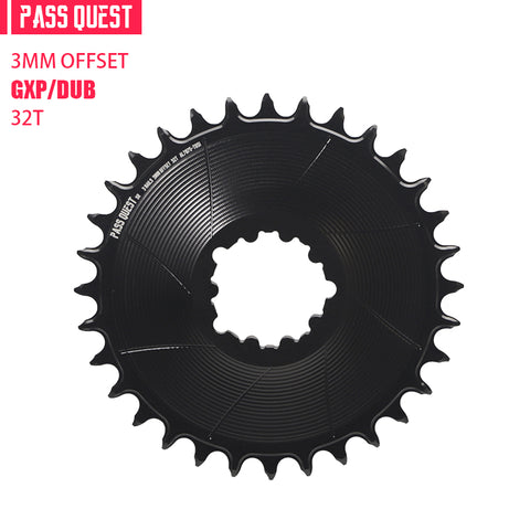 SRAM 3 Bolt (3mm offset) AERO Round Narrow Wide Chainring 28-38T