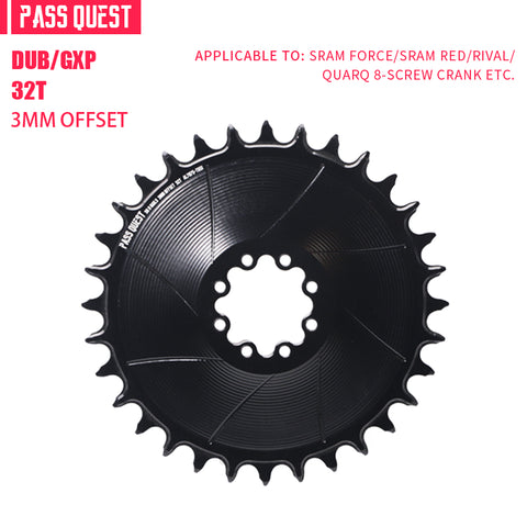 SRAM 8 Bolt ( 3mm offset) AERO Mountain XX SL Narrow Wide Chainring 28-38T