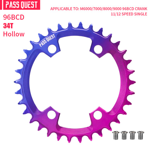 PASS QUEST Non-Standard 96BCD For Shimano Round Narrow Wide Chainring