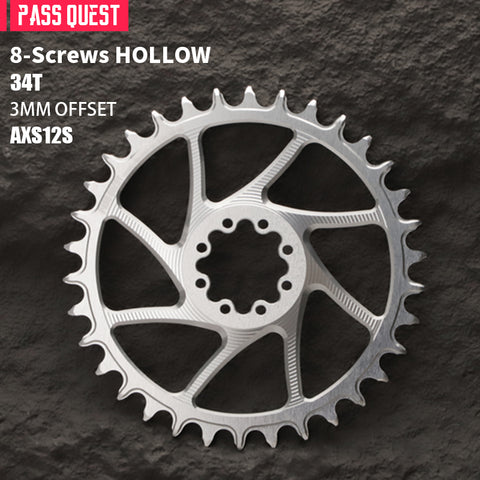 SRAM FORCE 8 Bolt ( 3mm offset) HOLLOW Mountain XX SL Narrow Wide Chainring 28-38T AXS