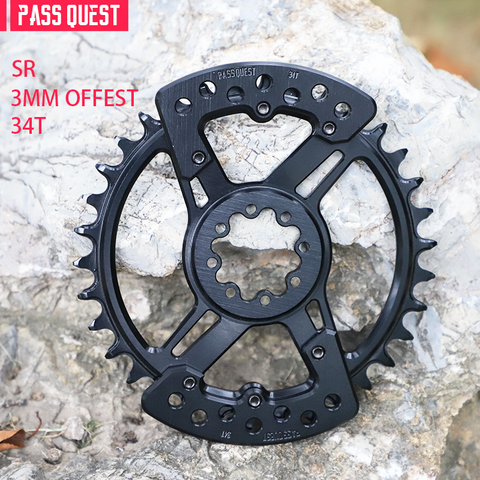 PASS QUEST new XX Eagle 8-nail specification narrow wide tooth belt guard plate for FORCE mount cranks