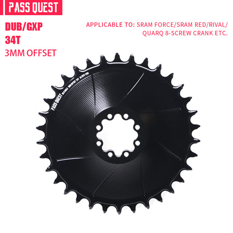 SRAM 8 Bolt ( 3mm offset) AERO Mountain XX SL Narrow Wide Chainring 28-38T