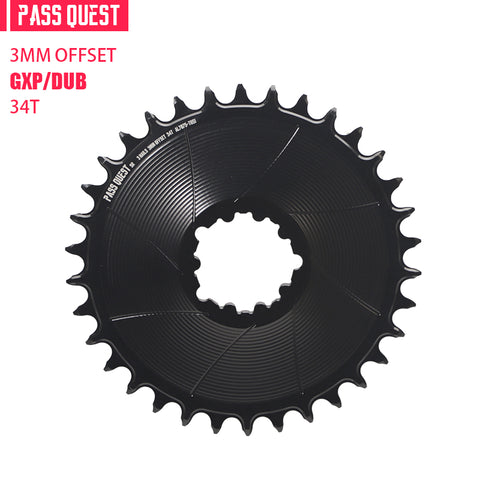 SRAM 3 Bolt (3mm offset) AERO Round Narrow Wide Chainring 28-38T