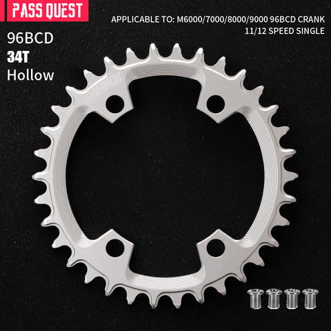 PASS QUEST Non-Standard 96BCD For Shimano Round Narrow Wide Chainring