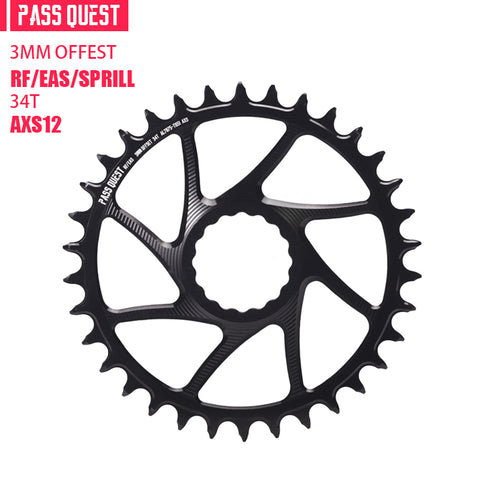 RACE FACE (3mm offset ) AXS Round Narrow Wide Chainring 28-38T