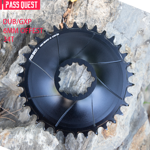 SRAM 3 Bolt ( 6mm offset) AERO Round Narrow Wide Chainring 28-36T