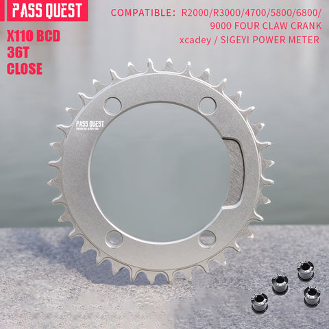 SHIMANO X110BCD (4-bolt AERO) Round Narrow Wide Chainring