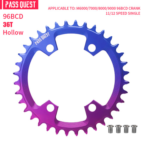 PASS QUEST Non-Standard 96BCD For Shimano Round Narrow Wide Chainring