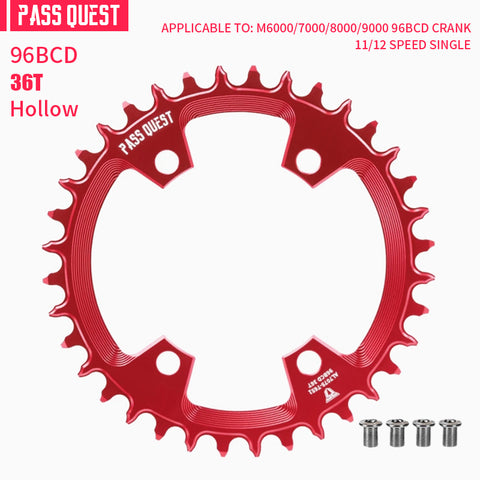 PASS QUEST Non-Standard 96BCD For Shimano Round Narrow Wide Chainring