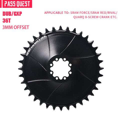 SRAM 8 Bolt ( 3mm offset) AERO Mountain XX SL Narrow Wide Chainring 28-38T