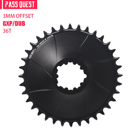 SRAM 3 Bolt (3mm offset) AERO Round Narrow Wide Chainring 28-38T