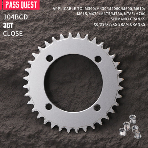 104BCD AXS Round Narrow Wide Chainring