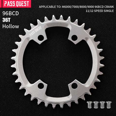 PASS QUEST Non-Standard 96BCD For Shimano Round Narrow Wide Chainring