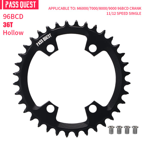 PASS QUEST Non-Standard 96BCD For Shimano Round Narrow Wide Chainring