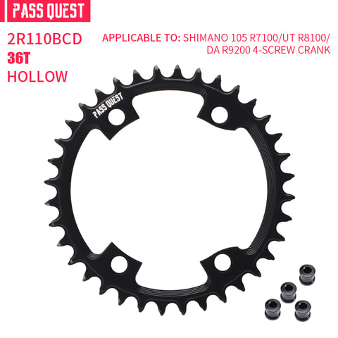 SHIMANO 110BCD R9200 R8100 R7100 Hollow Round Narrow Wide Chainring