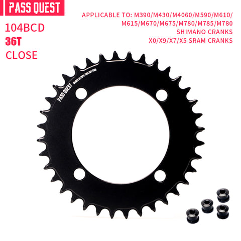 104BCD AXS Round Narrow Wide Chainring for Shimano M780 M610 670
